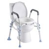 VEVOR Raised Toilet Seat with Arms, 300 lbs Load Capacity, Adjustable Height