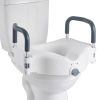 VEVOR Raised Toilet Seat with Arms, 300 lbs Load Capacity, 5-Inch Lift Height