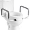 VEVOR Raised Toilet Seat with Arms, 300 lbs Load Capacity, 3.5-Inch Lift Height