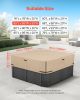 Outdoor Hot Tub Cover 85 x 85 x 20 Inch Weatherproof and Waterproof Brown