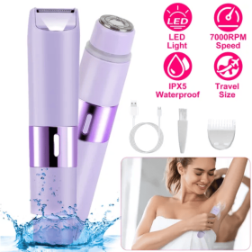 2-in-1  Bikini Double Headed Cordless Body Shaver (Option: Style1)